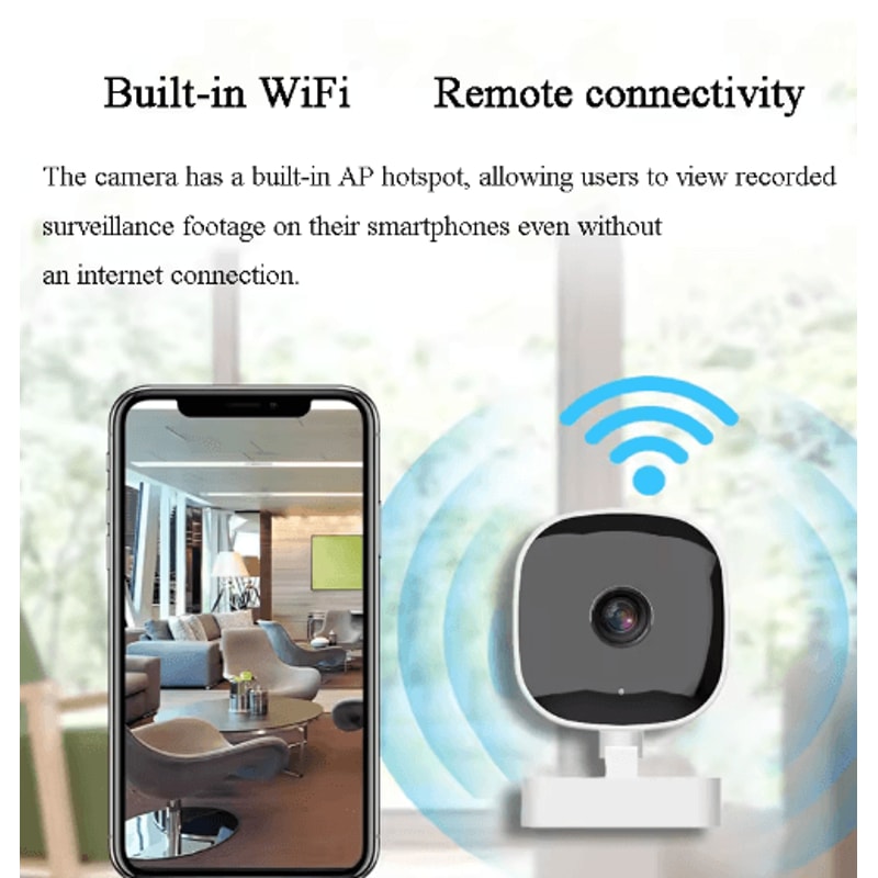 4K Mini WiFi Security Camera With Night Vision Motion Detection Waterproof Outdoor Surveillance Ca 4