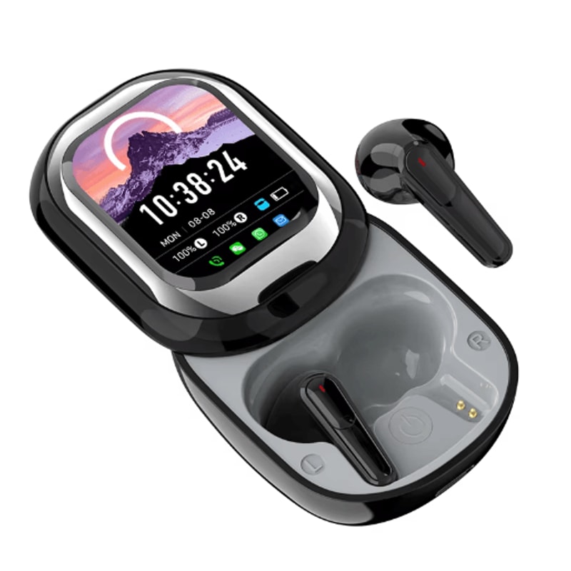 SEONE Smart Touchscreen TWS Earbuds With LED Display Wireless Bluetooth Earbuds With App Control 0