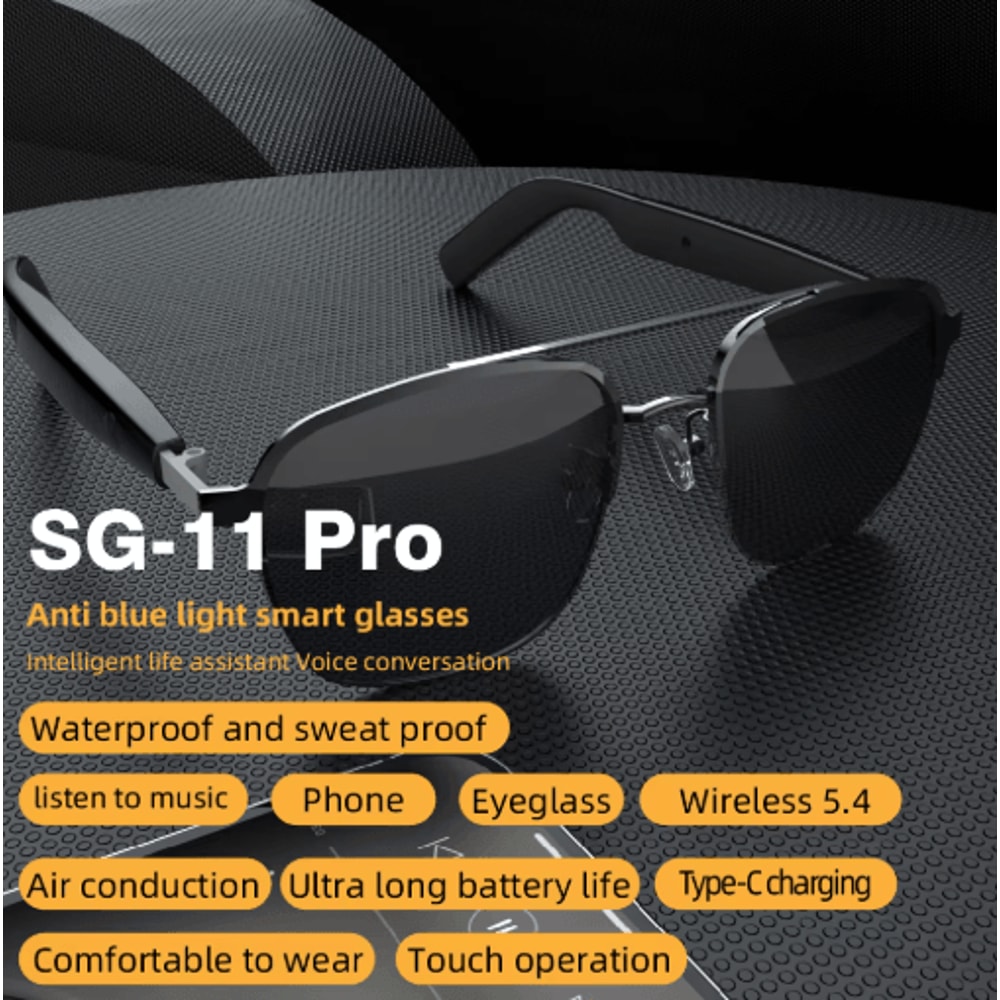 SG11 PRO Smart Audio Sunglasses TWS Wireless Bluetooth Glasses For Sports Outdoor Use 3