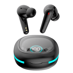 plus50 anc+enc wireless earbuds – true wireless bluetooth earphones with led display & smart touch