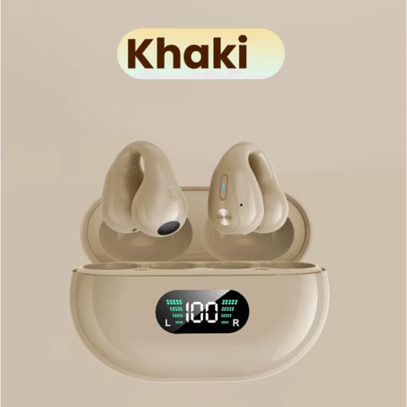 S2222 ClipOn TWS Wireless Earbuds Mini Bluetooth Headset With ANC Digital Display 3