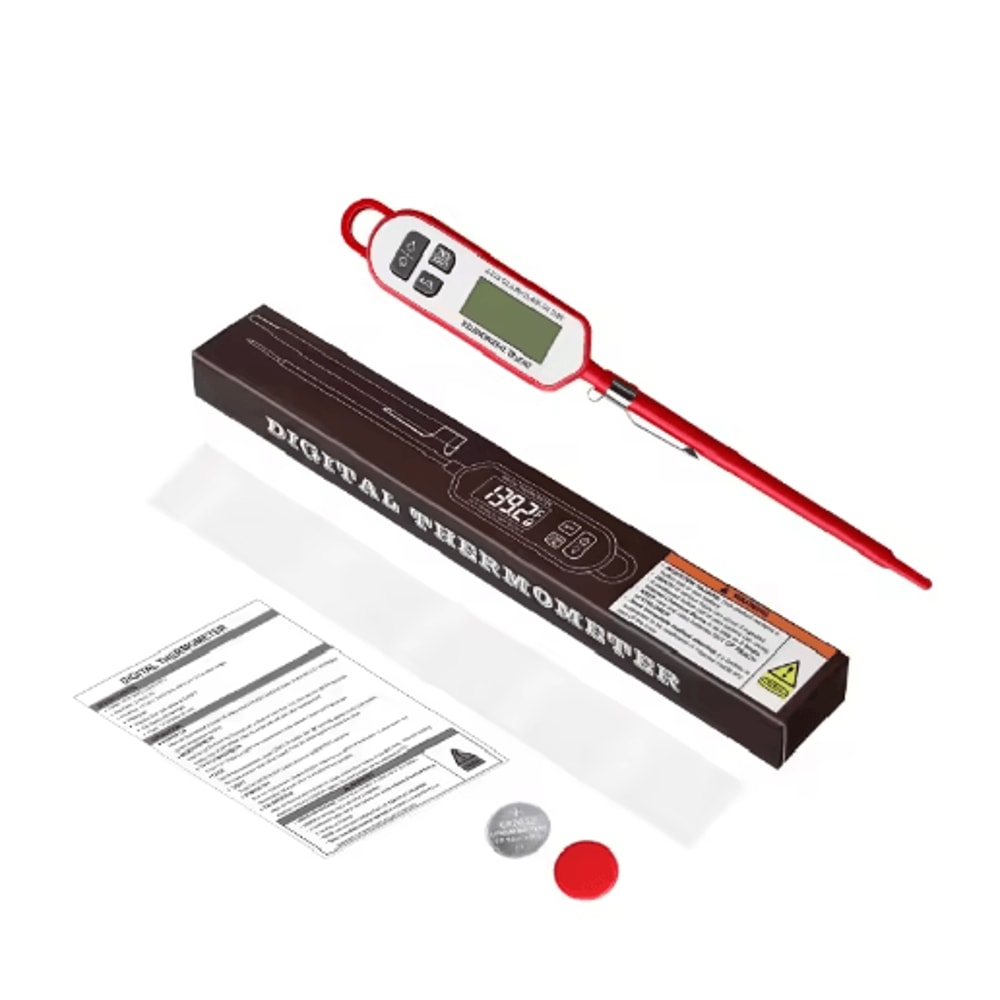 Instant Read Digital Meat Thermometer High Accuracy Waterproof BBQ Kitchen Thermometer With Backl 1