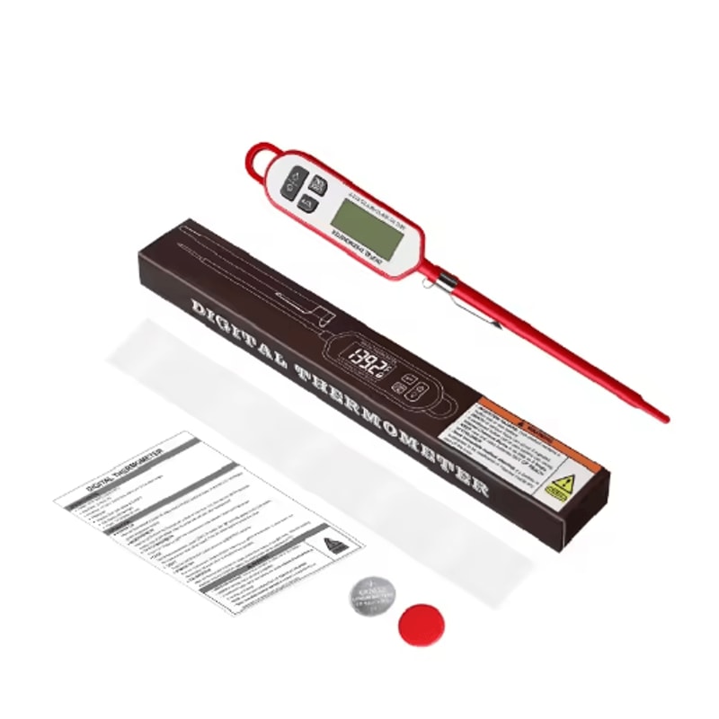 Instant Read Digital Meat Thermometer High Accuracy Waterproof BBQ Kitchen Thermometer With Backl 1