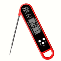 instant read digital meat thermometer – high accuracy waterproof bbq & kitchen thermometer with backlight