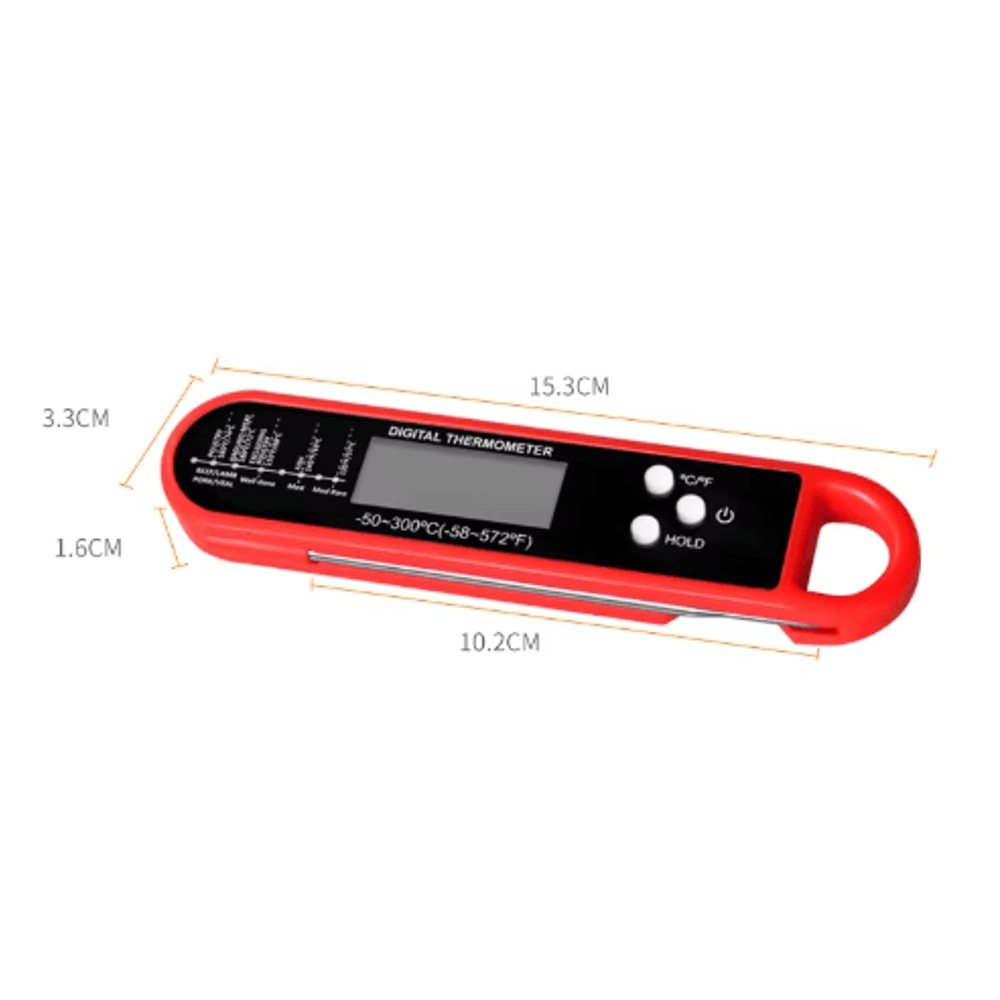 Instant Read Digital Meat Thermometer High Accuracy Waterproof BBQ Kitchen Thermometer With Backl 9