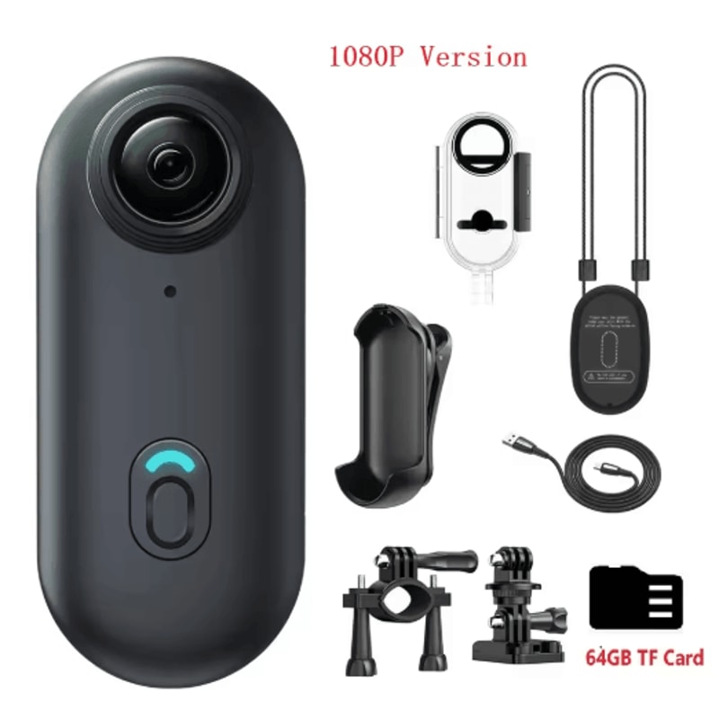 4K Thumb Action Camera Mini Wearable Sports Camera With Stabilization Rechargeable Battery 1