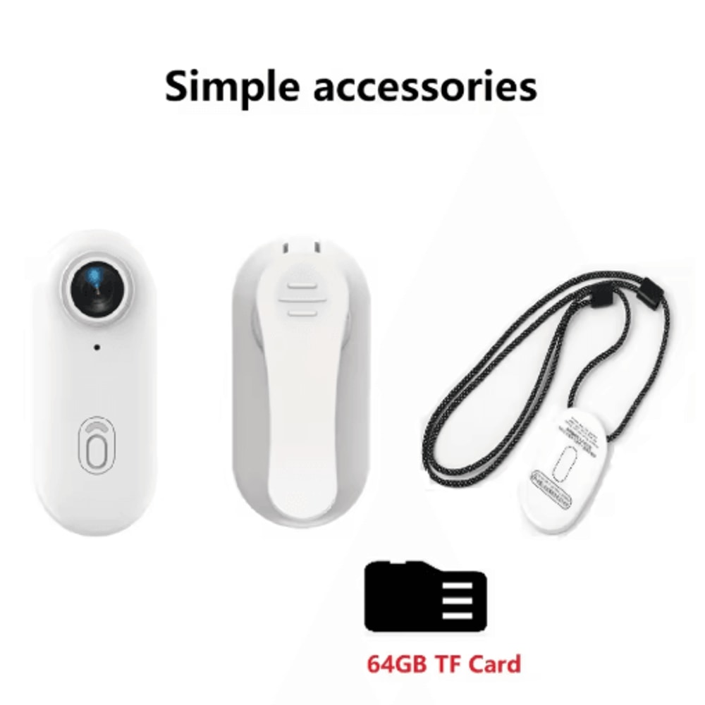 4K Thumb Action Camera Mini Wearable Sports Camera With Stabilization Rechargeable Battery 2