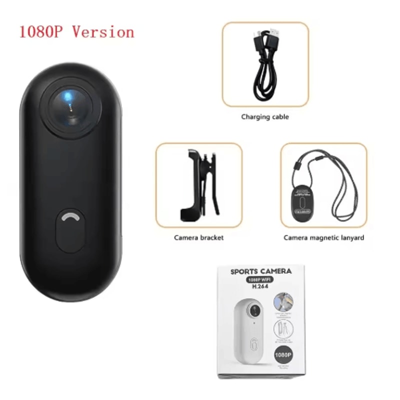 4K Thumb Action Camera Mini Wearable Sports Camera With Stabilization Rechargeable Battery 7