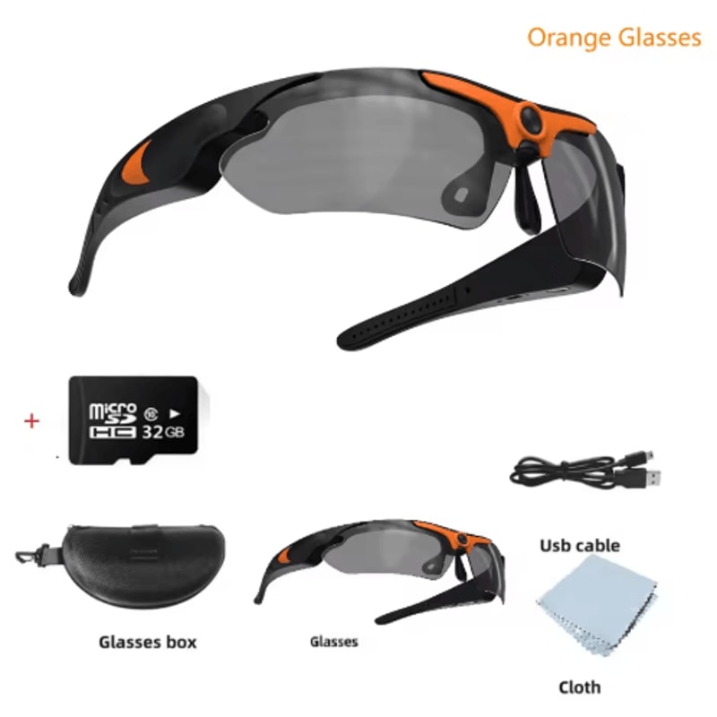 1080P HD Camera Sunglasses Wearable Video Recording Glasses With Polarized Lens For Outdoor Sport 1