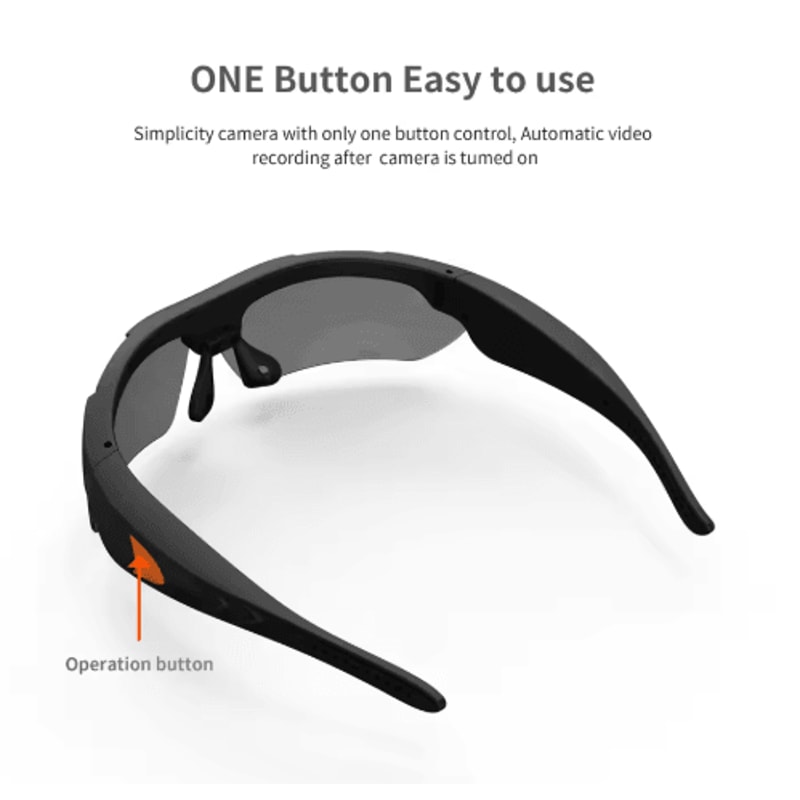 1080P HD Camera Sunglasses Wearable Video Recording Glasses With Polarized Lens For Outdoor Sport 6