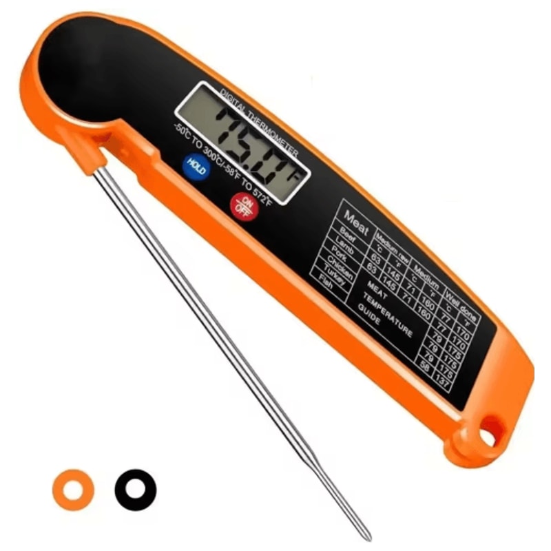 Instant Read Digital Meat Thermometer High Accuracy Waterproof BBQ Kitchen Thermometer With Backl 9