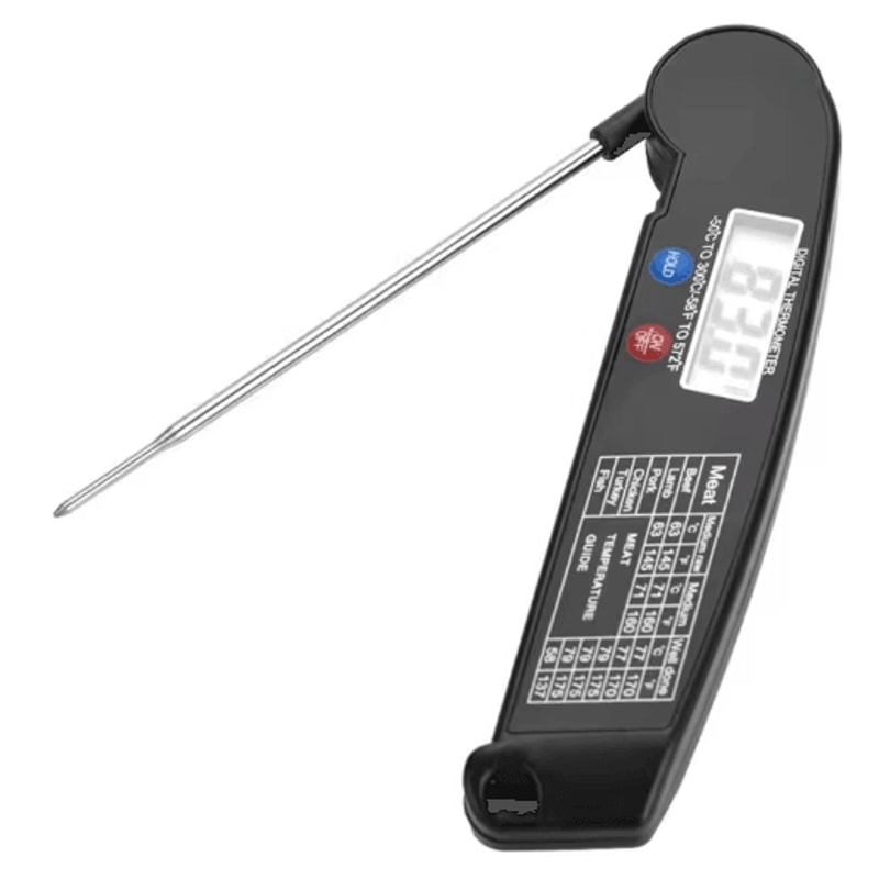 Instant Read Digital Meat Thermometer High Accuracy Waterproof BBQ Kitchen Thermometer With Backl 3