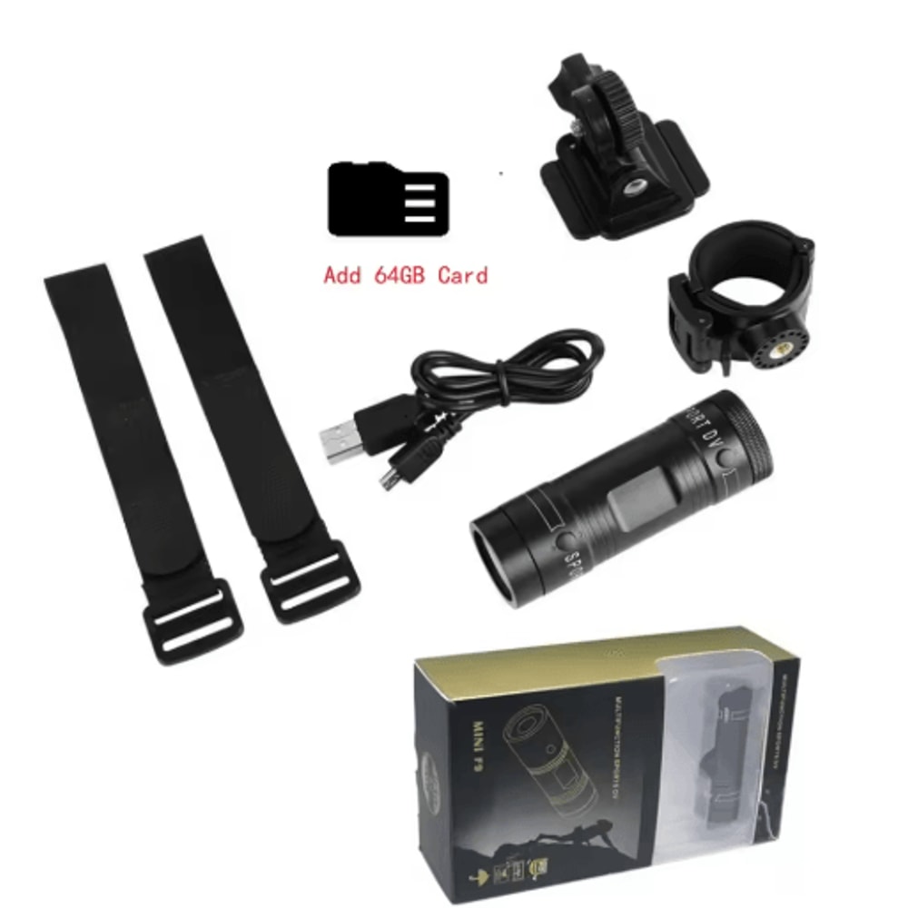 F9 1080P Action Camera Mini Helmet Cam With DVR Audio For Bike Motorcycle Outdoor Sports 1