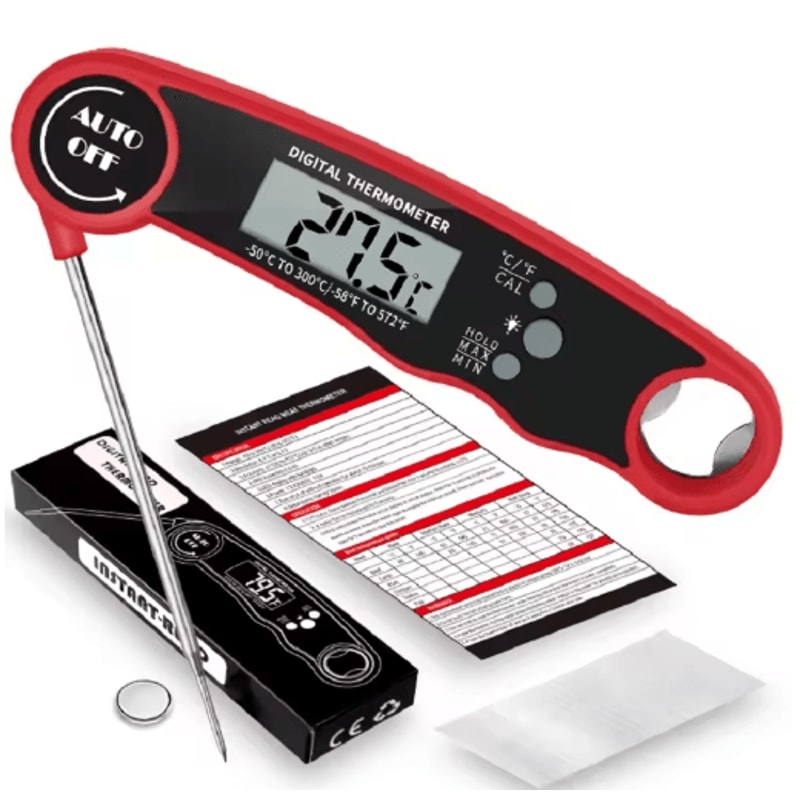 Instant Read Digital Food Thermometer Kitchen Meat Thermometer With Backlight Hold Function 1