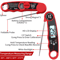 Instant Read Digital Food Thermometer Kitchen Meat Thermometer With Backlight Hold Function 2