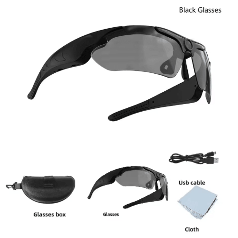 1080P Smart Camera Sunglasses WideAngle Wearable Video Recording Glasses For Outdoor Sports 4