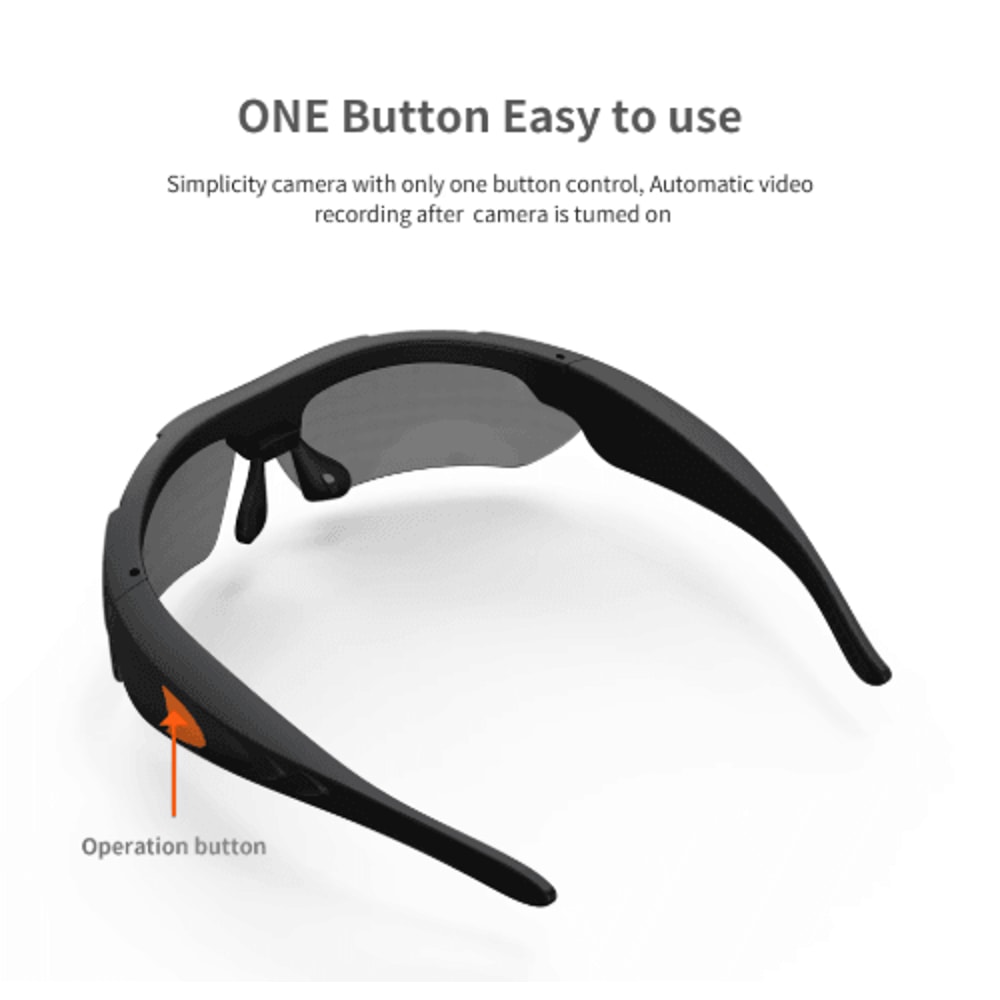 1080P Smart Camera Sunglasses WideAngle Wearable Video Recording Glasses For Outdoor Sports 6