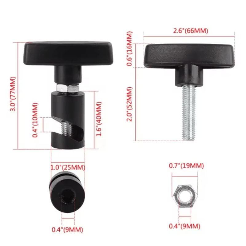 Universal Car Hood Support Clamp AntiSlip Engine Cover Holder Strut Fixing Clip 7