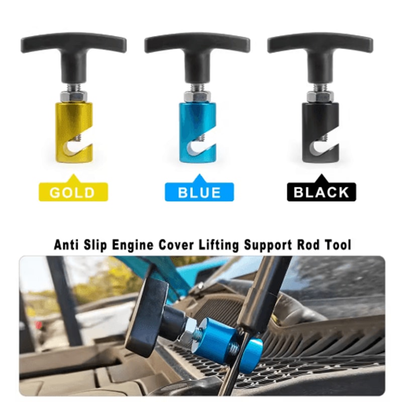 Universal Car Hood Support Clamp AntiSlip Engine Cover Holder Strut Fixing Clip 0