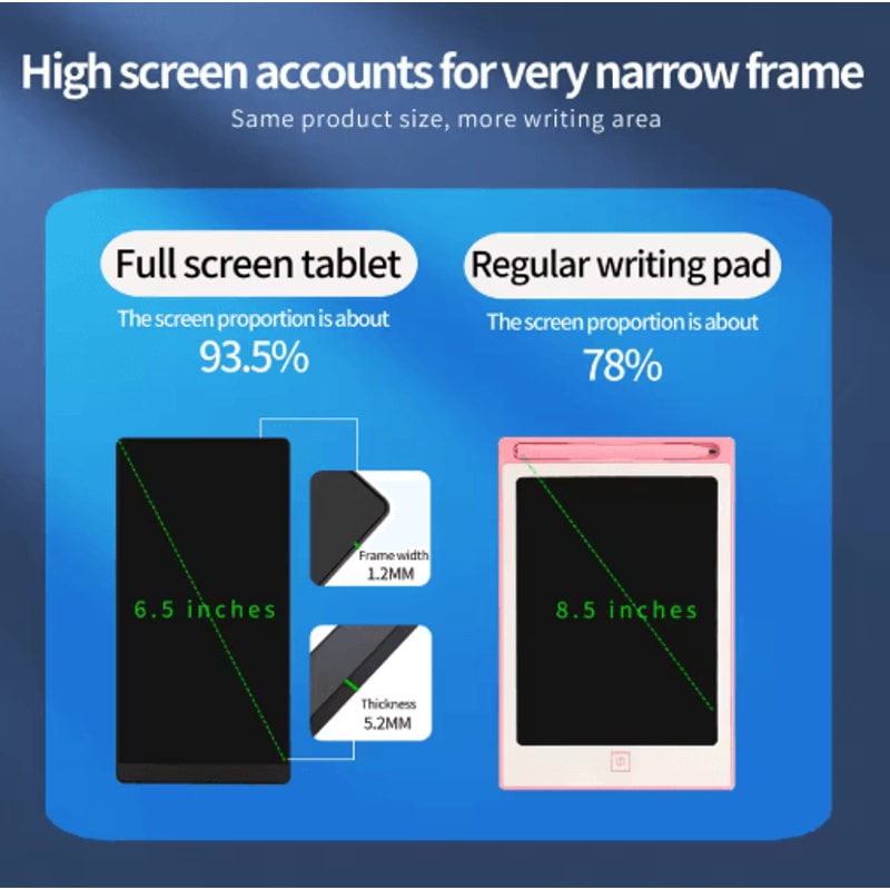 65 LCD Writing Tablet Magnetic Digital Sketch Pad For Notes Drawing Meetings 5