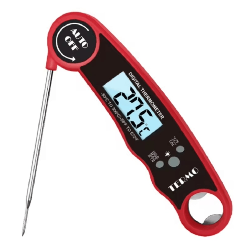 3Second Instant Read Meat Thermometer Fast Accurate Digital Food Thermometer For BBQ Kitchen 0