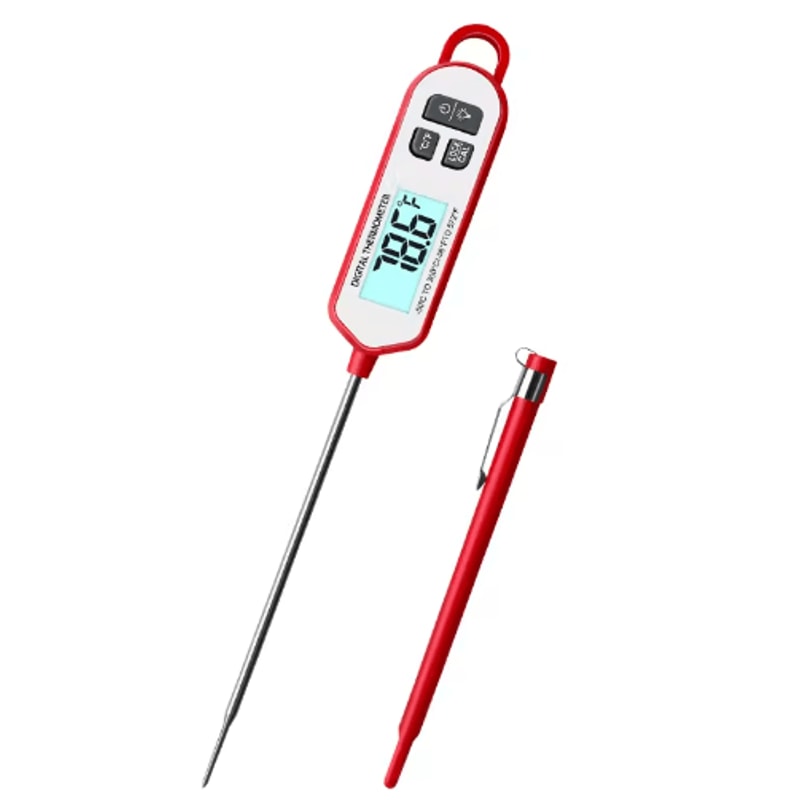 Instant Read Digital Meat Thermometer With Backlight MultiUse BBQ Probe For Cooking Liquids 1