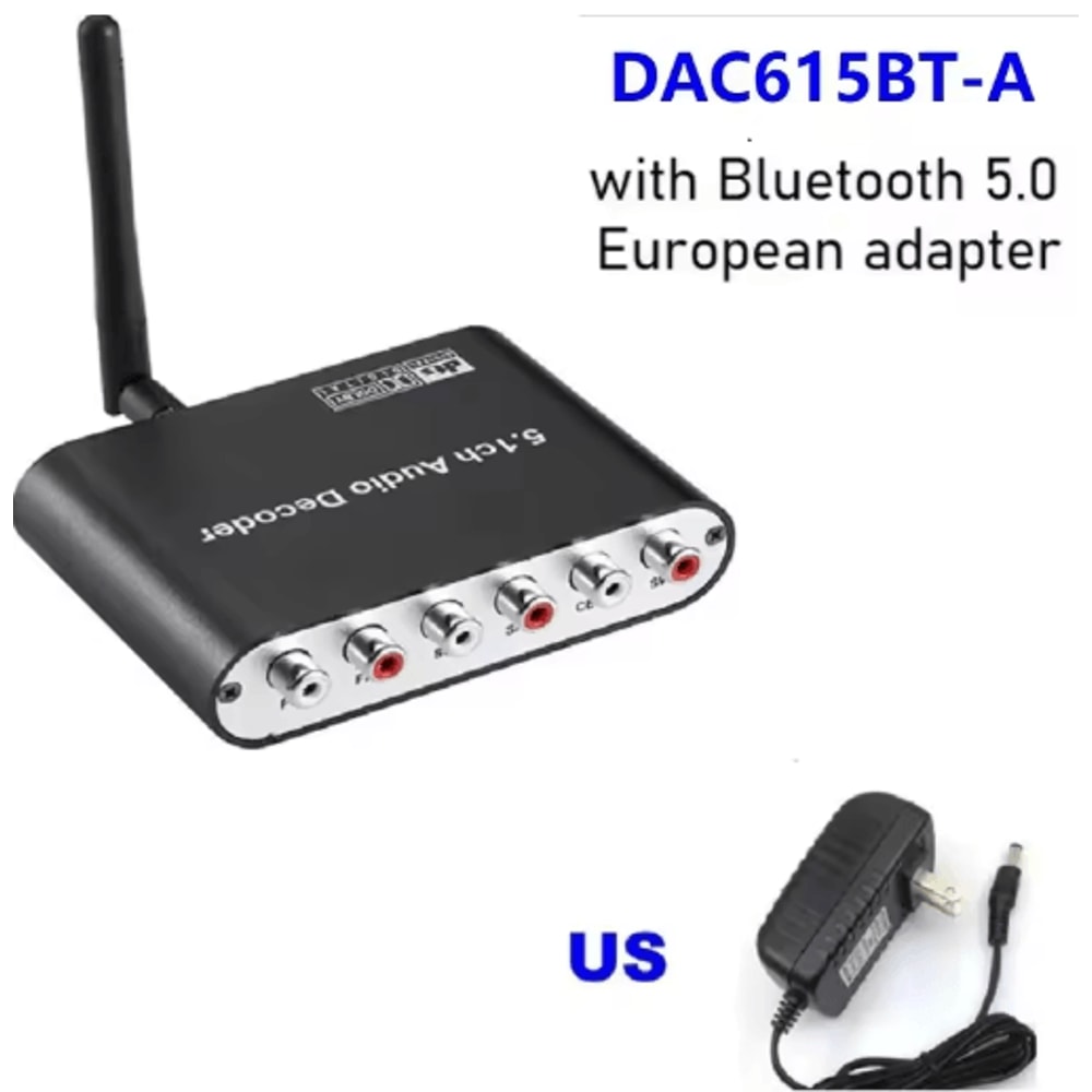 Digital 51 Audio Decoder Converter Dolby DTS To Analog Surround Sound Adapter For Home Theater 4