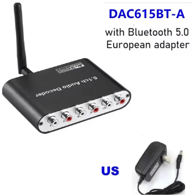 Digital 51 Audio Decoder Converter Dolby DTS To Analog Surround Sound Adapter For Home Theater 4