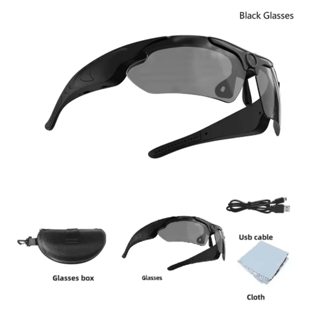 2026 Smart Camera Glasses 1080P Wearable Video Recording Sunglasses For Cycling Outdoor Sports 3