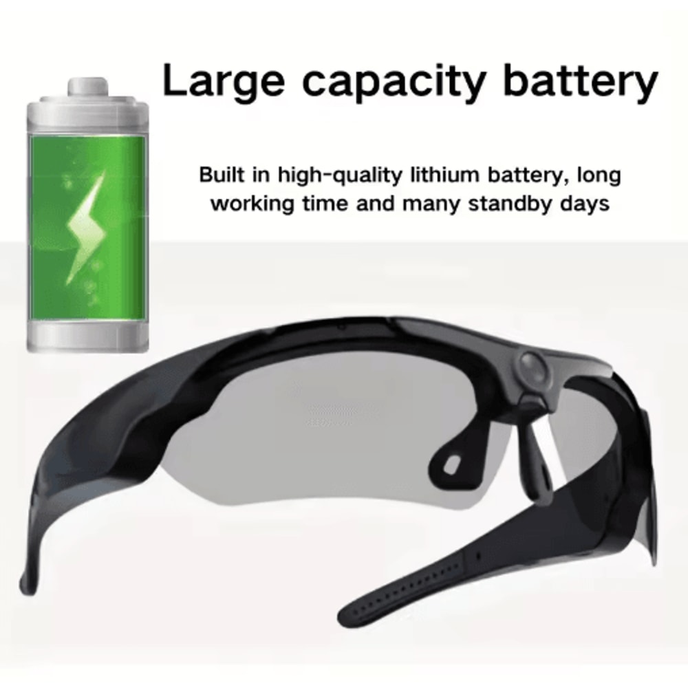 2026 Smart Camera Glasses 1080P Wearable Video Recording Sunglasses For Cycling Outdoor Sports 7