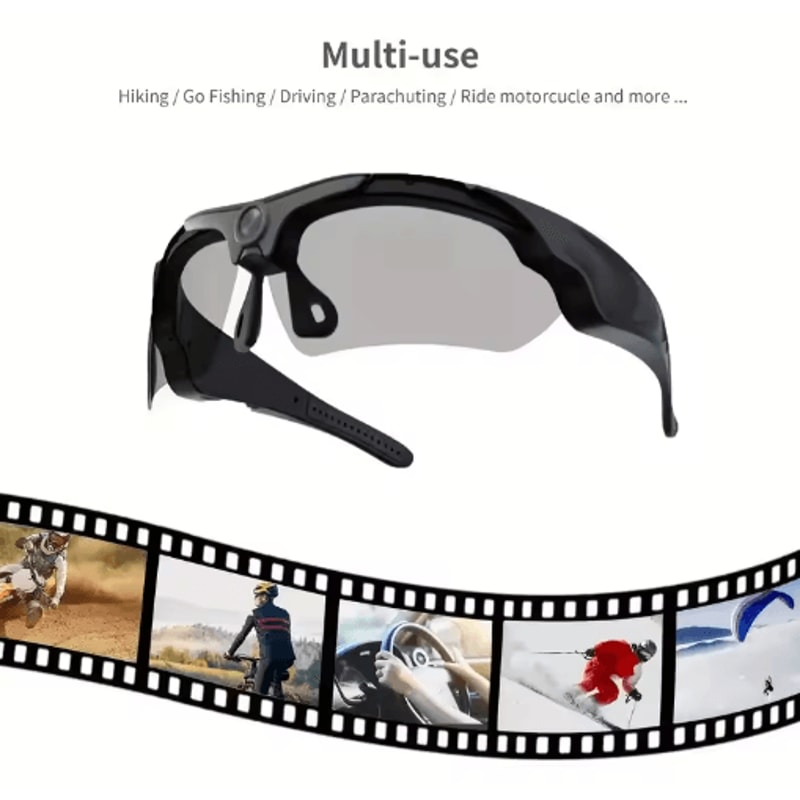2026 Smart Camera Glasses 1080P Wearable Video Recording Sunglasses For Cycling Outdoor Sports 8