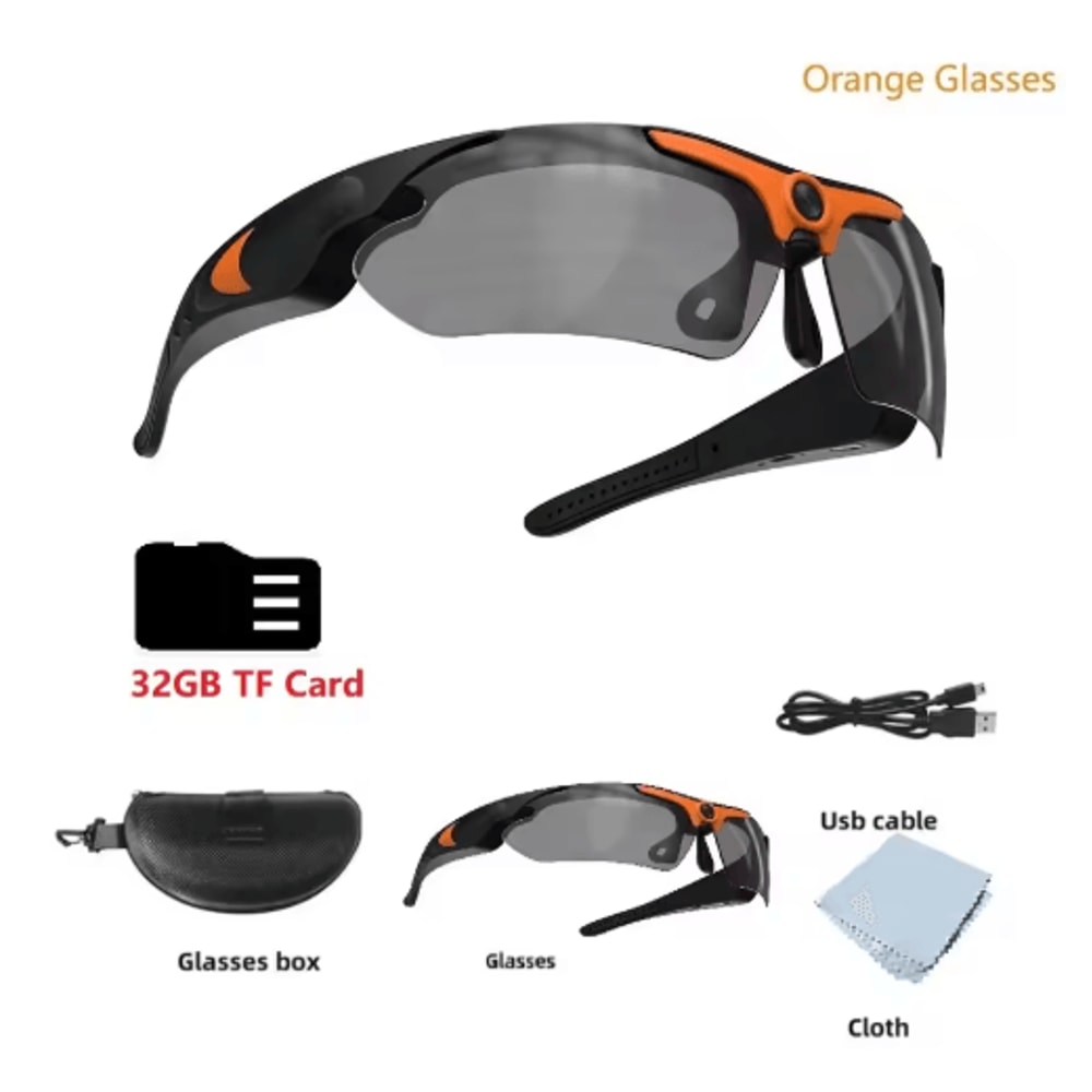 1080P Smart Camera Sunglasses WideAngle Wearable Video Recording Glasses For Outdoor Sports 2