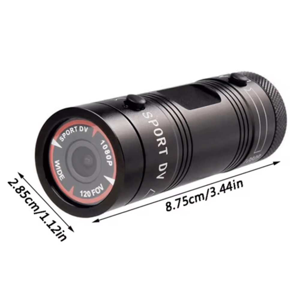 Mini 1080P Action Camera With Flashlight Waterproof Helmet Cam For Bike Motorcycle Recording 6