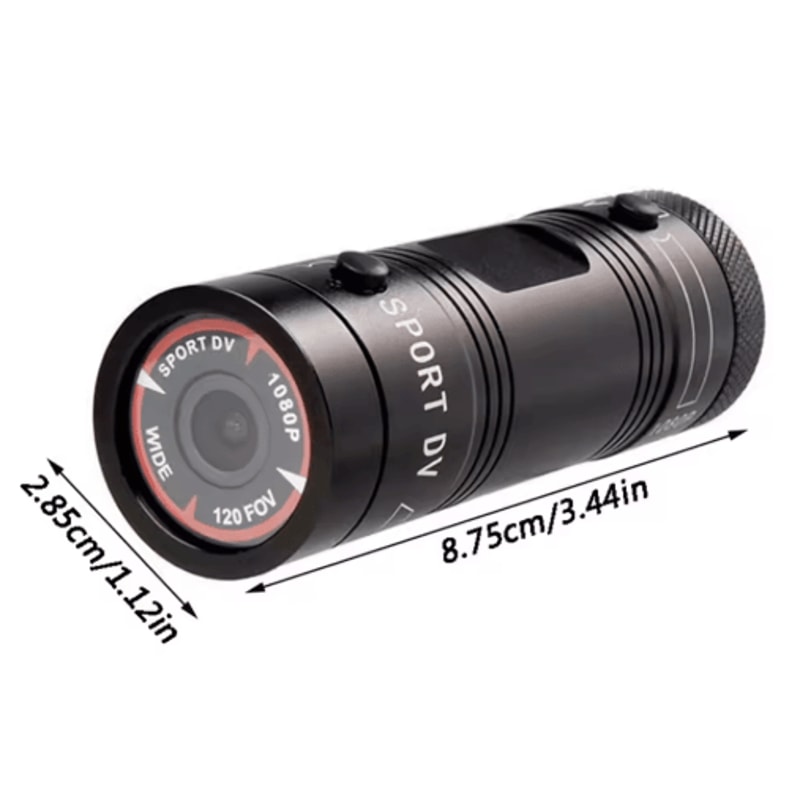 Mini 1080P Action Camera With Flashlight Waterproof Helmet Cam For Bike Motorcycle Recording 6