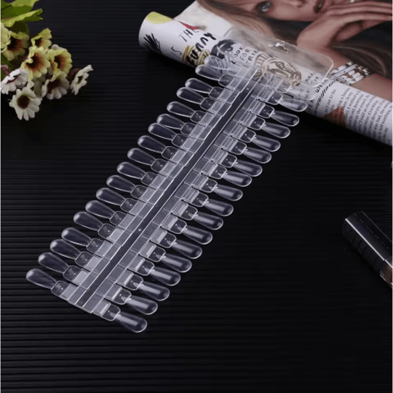 36pcs Nail Art Display Board Set Removable False Nail Palette For Gel Polish Practice 3