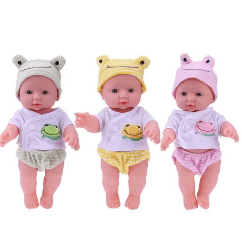 30cm Reborn Baby Girl Doll Realistic Soft PVC Lifelike Baby Companion Toy For Kids 0