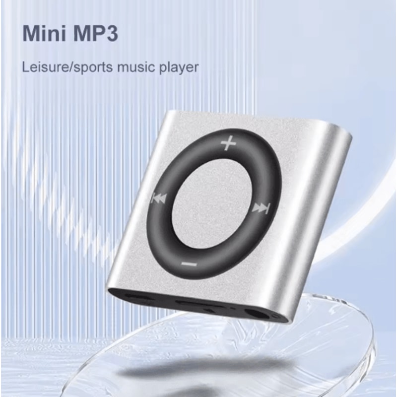 Mini Metal MP3 Player With Speaker Portable Touch Control Music Player With Expandable Storage For 15