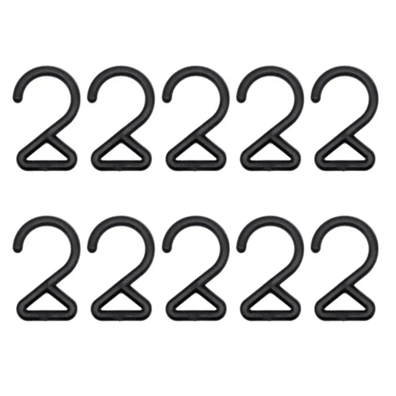 10PCS ZShaped Camping Hanging Hooks Portable MultiPurpose Storage Hangers For Outdoor Travel 1