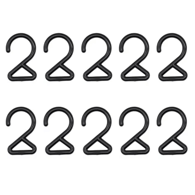 10PCS ZShaped Camping Hanging Hooks Portable MultiPurpose Storage Hangers For Outdoor Travel 2