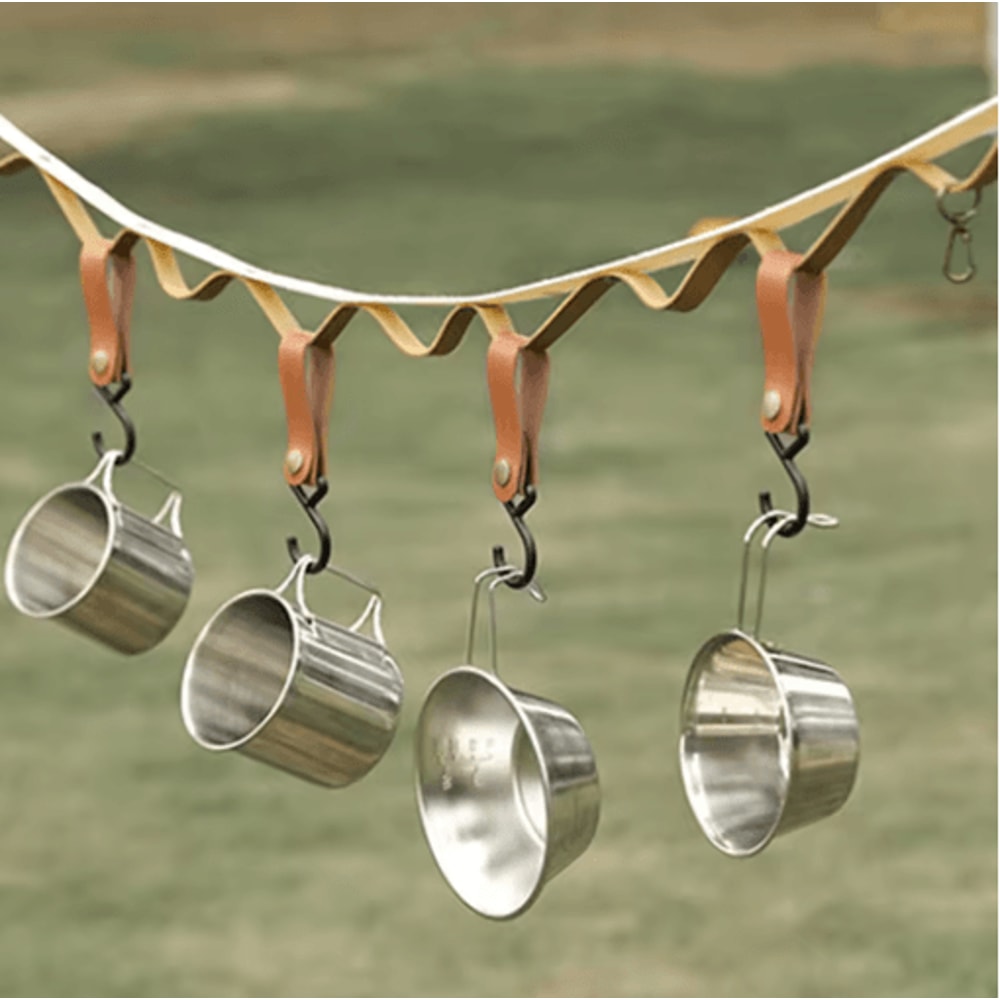 10PCS ZShaped Camping Hanging Hooks Portable MultiPurpose Storage Hangers For Outdoor Travel 6