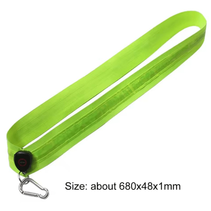Rechargeable LED Reflective Shoulder Straps Night Safety Running Cycling Gear For Men Women 5