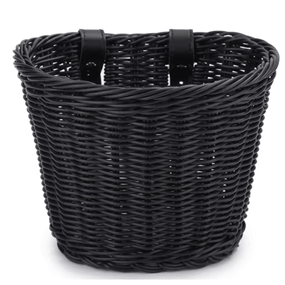 Adjustable Woven Bicycle Front Basket Multifunction Handlebar Bike Basket For Daily Use Gifting 1