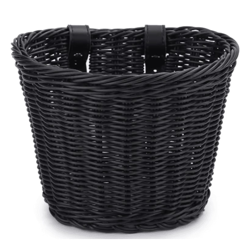 Adjustable Woven Bicycle Front Basket Multifunction Handlebar Bike Basket For Daily Use Gifting 1