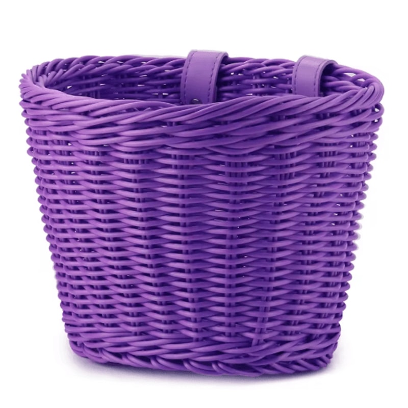 Adjustable Woven Bicycle Front Basket Multifunction Handlebar Bike Basket For Daily Use Gifting 3