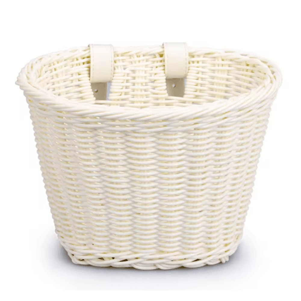 Adjustable Woven Bicycle Front Basket Multifunction Handlebar Bike Basket For Daily Use Gifting 4