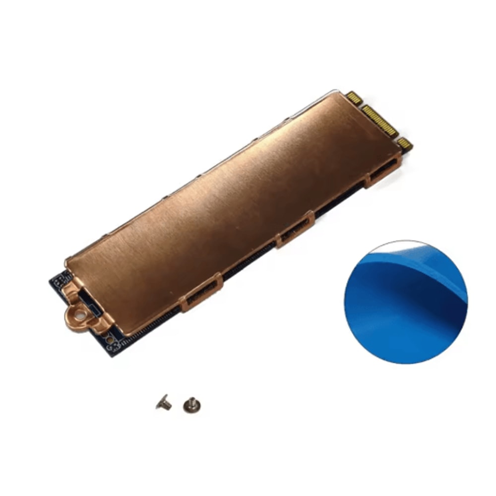Metal M2 SSD Heatsin NVMe Cooling Radiator With Thermal Silicone Pad For Laptop PC 2