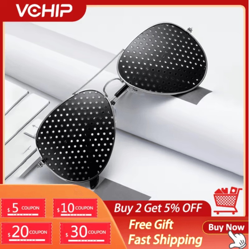 Fashion AntiFatigue Pinhole Glasses For Vision Support 12