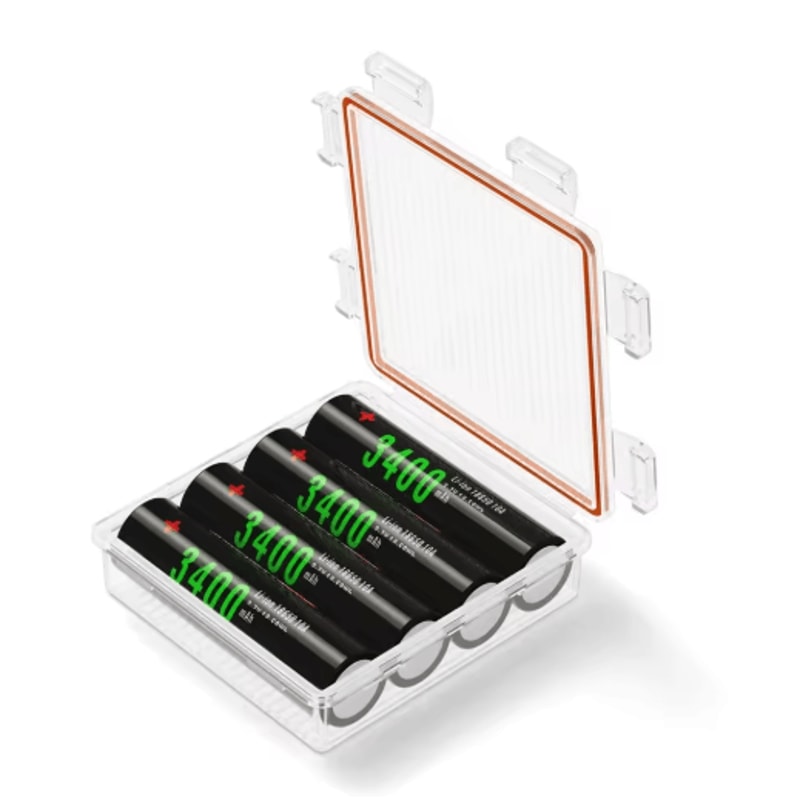 Waterproof 18650 Battery Storage Case With Protective Holder Design 12