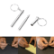 Mini Stainless Steel Telescopic Keychain Ballpoint Pen 8