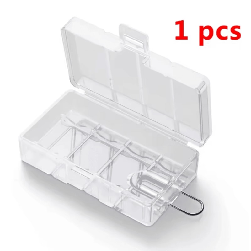 Transparent Hard Plastic CR123 16340 Battery Storage Case 1